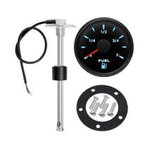 Medidor De Nível De Combustível De 52mm Com Luz De 7 Cores E Sensor De Flutuação De Combustível De