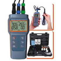 Medidor de oxigênio dissolvido ( O.D ) pH condutividade ( EC ) salinidade TDS (PPM) e temperatura - Multiparâmetro AK88 V2 completo - AKSO