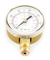 Medidor de oxigênio Forney 87729, baixa pressão, face de 2", 0-200 PSI Medidor de oxigênio Forney 87729, baixa pressão, face de 2", 0-200 PSI
