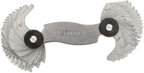 Medidor de passo de parafuso Mitutoyo 188-151 4 - 42 TPI 0,4 - 7 mm 51 folhas Medidor de passo de parafuso Mitutoyo 188-151 4 - 42 TPI 0,4 - 7 mm 51 folhas