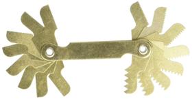 Medidor de passo métrico de rosca Hanson MTRC 16 Leaf Medidor de passo métrico de rosca Hanson MTRC 16 Leaf