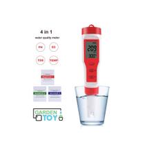 Medidor de pH 4 em 1 Gardentoy pH EC TDS e Temperatura (pHmetro)