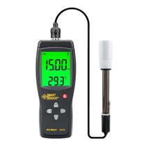 Medidor de pH Digital SMART SENSOR AS218 - Faixa 0,00 a 14,00 pH com Display LCD