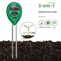 Medidor de pH do Solo 3 em 1 - Sensor de Umidade, Luz Solar e Acidez