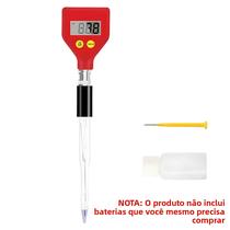 Medidor De pH Para Alimentos, Solo, Água, Leite, Queijo, Aquário, Eletrodo De Vidro Afiado, Testador Medidor De pH Para Alimentos, Solo, Água, Leite, Queijo, Aquário, Eletrodo De Vidro Afiado, Testador
