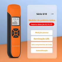 Medidor De Potência Óptica Portátil G10 De Alta Precisão FC/SC/ST USB Recarregável Com Lanterna
