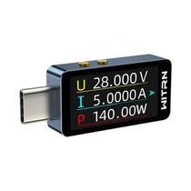 Medidor De Potência USB Tipo-C 4-28V, Testador De Carga Rápida PD3.1, Voltímetro E Amperímetro Para
