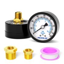 Medidor de pressão da bomba de poço MEANLIN MEASURE 0-150Psi 2 DIAL FACE