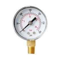 Medidor de Pressão de 40mm (1/8" BSPT) - 2,5% de Precisão - Montagem Inferior