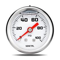 Medidor de pressão de combustível SENCTRL 0-100 Psi com mostrador de 1,5 cm em aço inoxidável Medidor de pressão de combustível SENCTRL 0-100 Psi com mostrador de 1,5 cm em aço inoxidável