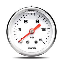 Medidor de pressão de combustível SENCTRL 0-15 Psi com óleo de silicone preenchido Medidor de pressão de combustível SENCTRL 0-15 Psi com óleo de silicone preenchido