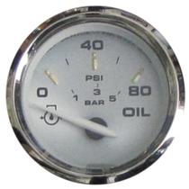 Medidor de pressão de óleo Faria Kronos 19002 80 PSI 2 Medidor de pressão de óleo Faria Kronos 19002 80 PSI 2