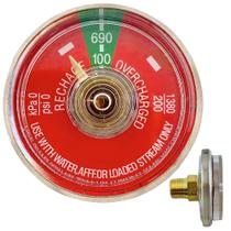 Medidor de pressão RepelFire 1-100 PSI para extintores de incêndio de água