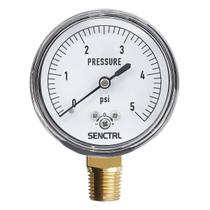 Medidor de pressão SENCTRL 0-5 Psi de baixa pressão com mostrador de 2,5” Medidor de pressão SENCTRL 0-5 Psi de baixa pressão com mostrador de 2,5”