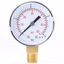 Medidor de pressão Yanmis 0-4bar/0-60psi NPT Mini Metal Medidor de pressão Yanmis 0-4bar/0-60psi NPT Mini Metal