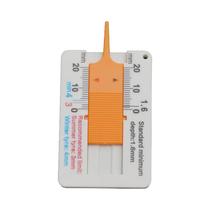 Medidor De Profundidade De Sulco De Pneus De Plástico Leve 0-20mm, Ferramenta De Verificação De Alta