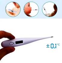 Medidor de Temperatura Corporal Digital Termômetro Ponta Maleável Visor Grande LCD Original