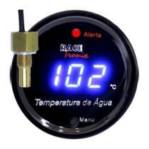 Medidor De Temperatura Da Água Display Azul Com Sensor