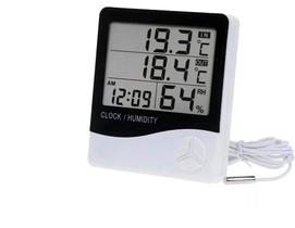 Medidor de Temperatura e Umidade HTC-2 com Sensor Externo e Visor Digital