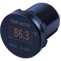 Medidor de temperatura Sea-Dog Round OLED Fahrenheit com chumbo de 1,8 m Medidor de temperatura Sea-Dog Round OLED Fahrenheit com chumbo de 1,8 m