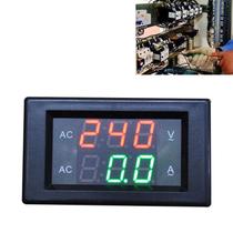 Medidor de tensão de tensão do medidor digital de 500V/50A voltmeter Amp Dual Digital Meter - Preto