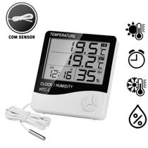 Medidor De Umidade E Temperatura Digital Mut600S Higrômetro Exbom