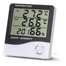 Medidor De Umidade E Temperatura Digital Mut600S Higrômetro Exbom