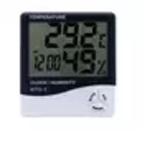 Medidor de umidade / temperatura digital / Relógio -- Termo higrômetro -- HTC-1 ''Sem extensor'' - Exbom