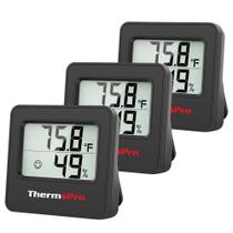 Medidor de umidade ThermoPro TP157 Accurate, pacote com 3 unidades para uso interno Medidor de umidade ThermoPro TP157 Accurate, pacote com 3 unidades para uso interno