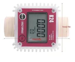 Medidor De Vazão Digital K24 Com Sensor Água Óleo Gasolina Medidor De Vazão Digital K24 Com Sensor Água Óleo Gasolina