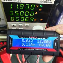 Medidor De Watt Digital De Alta Precisão, 0-60v 150a, Com Luz De Fundo, Analisador De Energia De