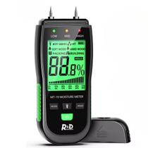 Medidor Detector de Umidade Digital Madeira Alvenaria Gesso