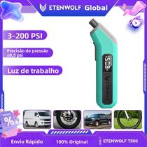 Medidor Digital De Pressão De Pneus De Alta Precisão 3-200 PSI Calibrado ETENWOLF T300 Com Baterias Medidor Digital De Pressão De Pneus De Alta Precisão 3-200 PSI Calibrado ETENWOLF T300 Com Baterias