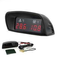 Medidor Digital De Temperatura Da Água Com Sensor De Voltagem De 10mm Para Carro, Caminhão E Moto