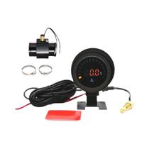Medidor Digital De Temperatura Da Água LCD 12V 24V Com Sensor De Temperatura De 10mm E Adaptador