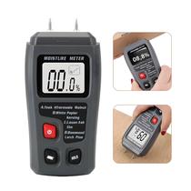 Medidor Digital De Umidade De Madeira LCD Grande 0-99,9% Detector De Umidade De Madeira Com Dois