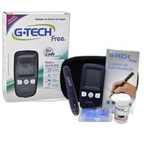 Medidor Digital Kit Medir Glicemia G-Tech Com Estojo