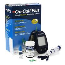 Medidor Digital Kit Monitor De Glicemia Glicose On Call Plus