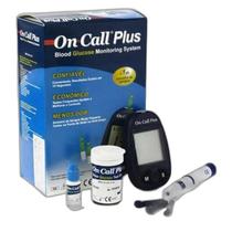 Medidor Digital Kit Monitor De Glicose Sangue On Call Plus