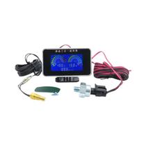 Medidor Digital LCD 6 Em 1 Para Carro: Temperatura Da Água, Pressão Do Óleo, Tacômetro RPM, Voltagem