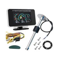 Medidor Digital LED 4 Em 1 Para Carro E Caminhão 12V/24V, Pressão Do Óleo, Temperatura Da Água,