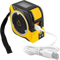 Medidor Distância Laser 40m Trena Aço 5m Vonder Medidor Distância Laser 40m Trena Aço 5m Vonder