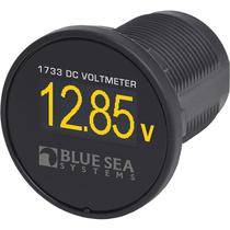 Medidor eletromecânico Blue Sea Systems 1733 Mini OLED Voltímetro