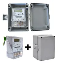 Medidor Energia Monofásico 110/220 + Caixa entrada Cadeado Medidor Energia Monofásico 110/220 + Caixa entrada Cadeado