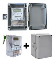 Medidor Energia Monofásico 110/220 + Caixa Segurança Medidor Energia Monofásico 110/220 + Caixa Segurança