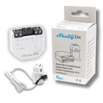 Medidor Inteligente de Energia WiFi Shelly EM Gen3 50 A com Garra Medidor Inteligente de Energia WiFi Shelly EM Gen3 50 A com Garra