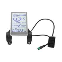Medidor LCD Universal Para Bicicleta Elétrica 24V 36V 48V 60V 5 Pinos 6 Pinos E-Scooter Tela M5 31.8