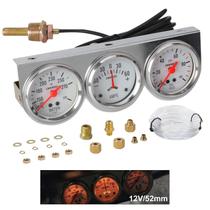 Medidor Mecânico 52mm para Carro - Pressão de Óleo e Temperatura da Água