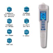 Medidor Multiparâmetro de Bolso 7 em 1 (PH/ Cond/ TDS/ ORP/ SAL/ S.G / Temp) - FOR-3508