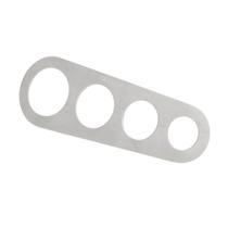 Medidor para Porção de Massa Espaguete em Aço Inox 18,5 x 6 x 0,1 cm